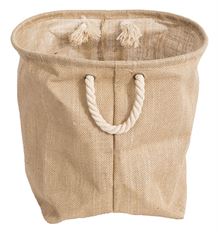 PLANTER 13X13" ROUND BURLAP