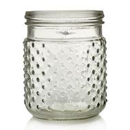JAR HOBNAIL 4X5" CLEAR