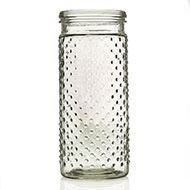 JAR HOBNAIL 4X10" CLEAR