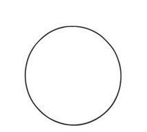 RING DECO METAL SMALL 20CM BLACK