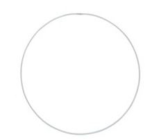 RING DECO METAL MEDIUM 25CM WHITE