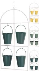 FLOWER RACK METAL 4 BUCKETS