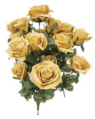 ROSE BUD BUSH 21.5" TOFFEE