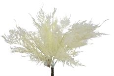 FERN 16" FLOCKED CREAM