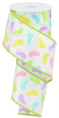 RIBBON 2.5" JELLY BEAN 10YD