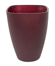 GLASS VASE BOMBAY 6.75"X5 MT BURG