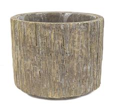 POT BARK CYLINDER 5X6" TAN