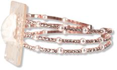 BRACELET WINDSOR FLOWER ROSE GOLD