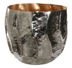 PLANTER METAL 44X40CM GOLD