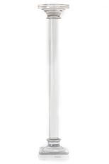GLASS CRYSTAL CANDLESTICK 24"