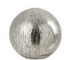 BALL LED  GLASS 20CM SILVER
