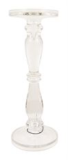 CANDLEHOLDER GLASS 35CMX13CM CLEAR