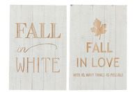 PLAQUE FALL WOOD 40X60CM 2 AST