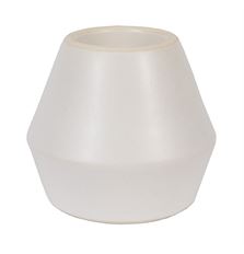 CANDLE HOLDER INVERTED 9CM WHITE