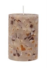 PILLAR CANDLE TERRAZZO 7X10CM PORTO