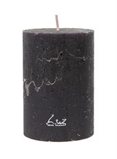 PILLAR CANDLE RUSTIC 7X10CM DK GRY