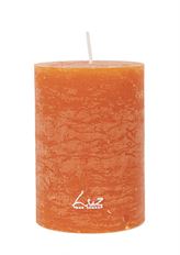 PILLAR CANDLE RUSTIC 7X10CM ORANGE