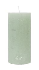 PILLAR CANDLE RUSTIC 15X7CM SEAFOAM