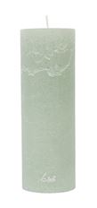 PILLAR CANDLE RUSTIC 7X20CM SEAFOAM