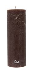 PILLAR CANDLE RUSTIC 7X20CM COFFEE