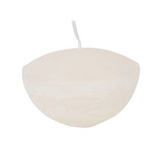 FLOATING CANDLE RUSTIC 8CM WHT ASP