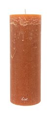 PILLAR CANDLE RUSTIC 27CM AMBER