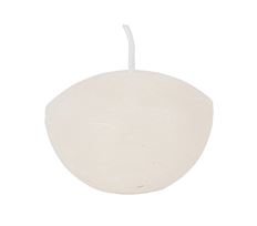 FLOATING CANDLE RUSTIC 6CM WHT ASP