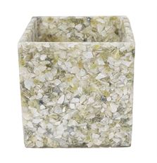 FLOWERPOT EPOXY STONE SPECKLED 11CM