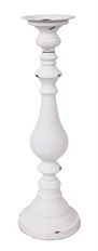 CANDLEHOLDER DROP MET 47.5CM WHT