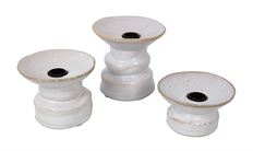 CANDLE HOLDER S/3 10/8/5CM SET/3 CR