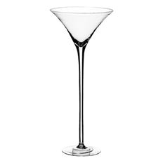 MARTINI VASE 19.5" CLEAR 1/CS