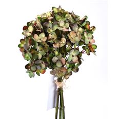 HYDRANGEA GILDED 13" GREEN