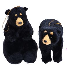 BEAR BLACK 4X6" PLUSH 2 ASST