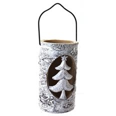 LANTERN 11"  TREE GREY/NAT