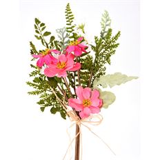 COSMOS DAISY FOLIAGE 13" PINK/WHT