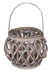 RATTAN GLASS 11.5"X6" NATURAL