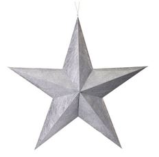 PAPER STAR 15" PEWTER