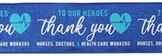 RIBBON 2.5" THANK YOU HEALTH 10YD