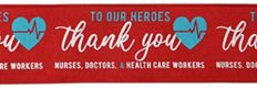 RIBBON 2.5" THANK YOU HEALTH 10YD