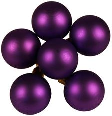 BALL GLASS 50MM MATTE PURPLE 24/PK