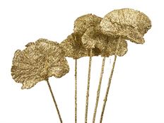 SPONGE MUSHROOM GOLD GLITTER 5/PK