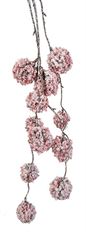 HANGING SNOWBALL BRANCH 36" BLSH PK