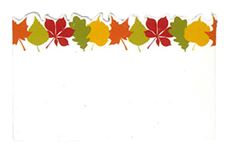 CARD LEAF NO SENTIMENT 50/PKG