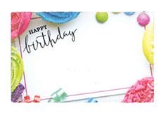 CARD BIRTHDAY TREATS BORDER 50/PKG