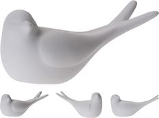 CERAMIC SWALLOW 3 ASST WHITE