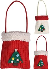 BAG FELT W/TREE 22X13CM 2 ASST