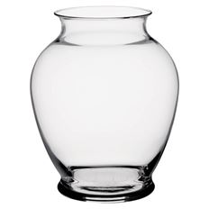 GINGER VASE 7.25" CLEAR 9/CS