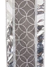 RIBBON 4" STRIPE SILVER 10Y