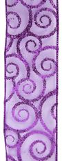 RIBBON 2.5" SCOLL PUR 10Y
