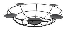 CANDLE HOLDER METAL BLACK